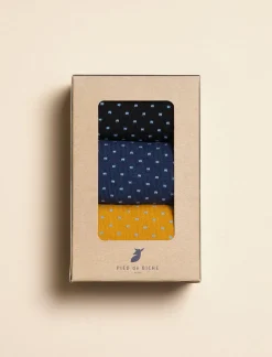 Homme Pied de Biche Chaussettes A Pois